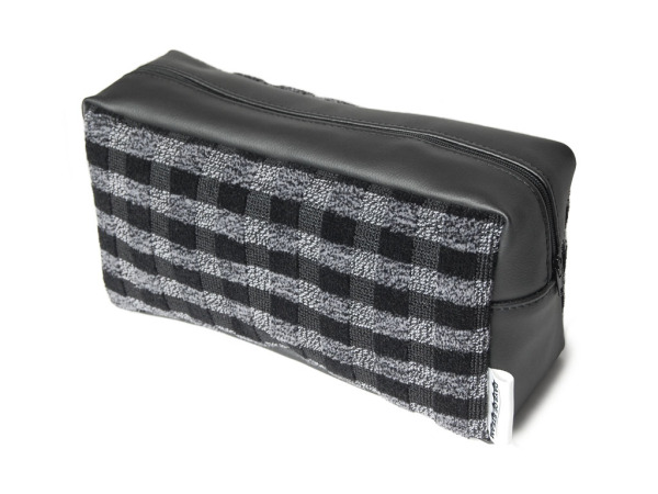 Charcoal Check Washbag