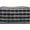 Charcoal Check Washbag