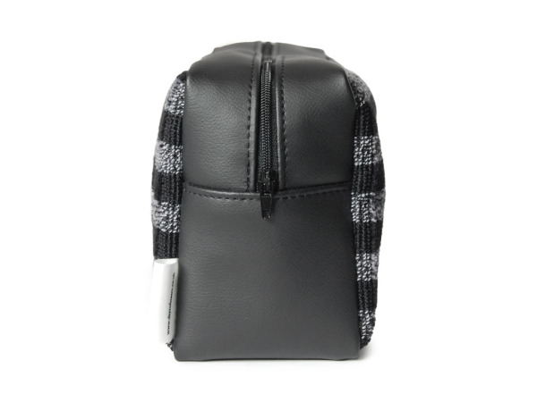 Charcoal Check Washbag