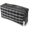 Charcoal Check Washbag