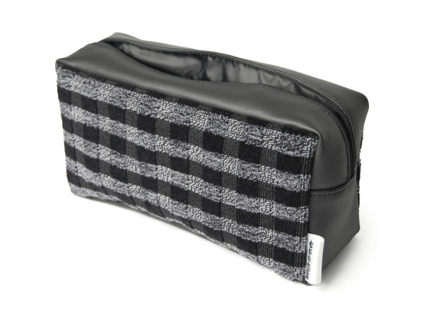 Charcoal Check Washbag